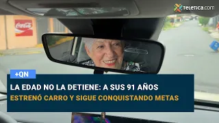 Age doesn't stop her: at 91, she got a new car and keeps hitting milestones