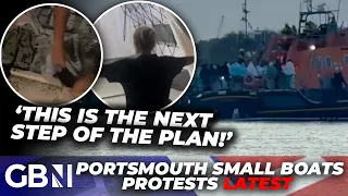 Portsmouth anti-migrant protest: OUTRAGE as footage reveals resources prepared for illegal arrivals
