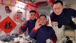 Тайконавты отметили китайский Новый год на орбитальной станции