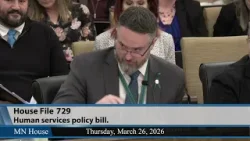 Законопроект о политике в сфере социальных услуг одобрен комитетом, HF729 26.03.2026