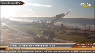 Avance de la obra de ruta 11
