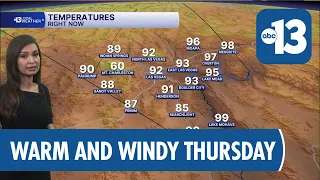 Sunny, Windy, and Warm Weather Continues in Las Vegas This Thursday