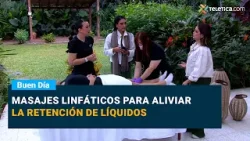 Masajes linfáticos para aliviar la retención de líquidos