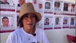 Familiares de personas desparecidas llevan a cabo jornada de pega de fotografías en San Jerónimo