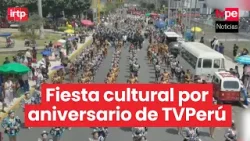 Así fue el espectacular pasacalle cultural por los 68 años de TVPerú