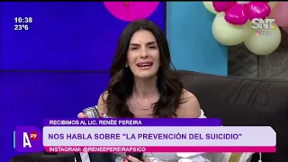 Renee Pereira destaca la importancia de escuchar y pedir ayuda para prevenir el suicidio