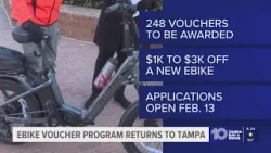 City of Tampa announces that it will bring back e-bike voucher program