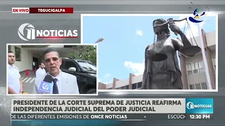 CSJ President reaffirms the total judicial independence of the Judiciary in Honduras