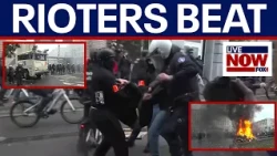 WATCH: Protesters beaten & sprayed as violent protests breakout in Belgium