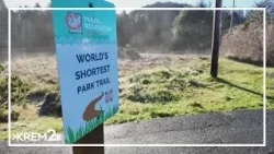Oregon city unveils a small trail with a big claim