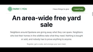 Free garage sale to benefit Spokane wildfire victims