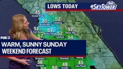 Tampa weather: Warm, less wind on Sunday