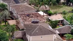 Explosão destroi telhado de casa em Araçatuba