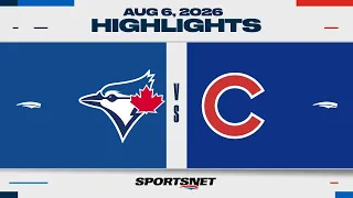 MLB Highlights | Blue Jays vs. Cubs - Aug 6, 2026
