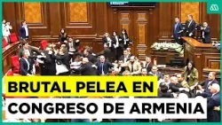 Punches, kicks, and chair-throwing: Chaotic parliamentary session in Armenia leaves deputies injured