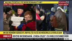 Cod roșu de revoltă la Guvern, românii protestează față de reformele lui Bolojan