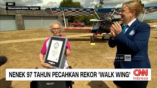 Nenek 97 Tahun Pecahkan Rekor Walk Wing