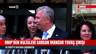 Stunning statement from the MHP shakes the political halls regarding Mansur Yavaş! Don't be surpr...