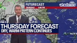 Tampa weather | quiet, dry pattern continues on April 18, 2024