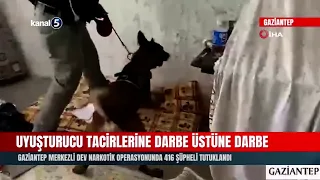 416 Suspects Arrested in Major Gaziantep-Based Drug Operation