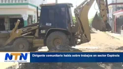 Dirigente comunitario habla sobre trabajos en sector Espínola