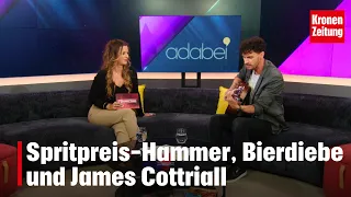 Fuel price shock, beer thieves and James Cottriall | krone.tv "KRONE AT LUNCH"