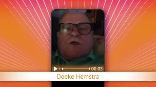 TV Oranje app video message - Doeke Hemstra