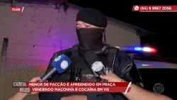 Menor de facção é apreendido em praça vendendo maconha e cocaína em VG