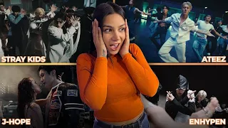 COMEBACKS ✨ ATEEZ, ENHYPEN, STRAY KIDS & J-HOPE MV''s | REACCIÓN KPOP LIVE ✨💎