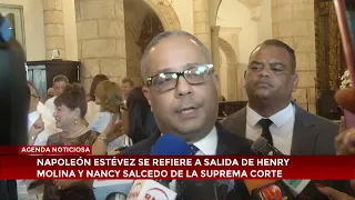 Napoleón Estévez addresses the departure of Henry Molina and Nancy Salcedo from the Supreme Court