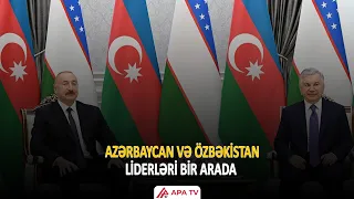 Daşkənddə Prezident İlham Əliyevin Özbəkistan Prezidenti ilə təkbətək görüşü olub