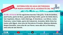 Distribución sectorizada por nueva avería en el acueducto del ‘99