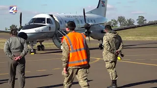 El Escuadrón Aéreo N° 7 de la Fuerza Aérea realizo demostraciones en el Aeropuerto de Paysandú