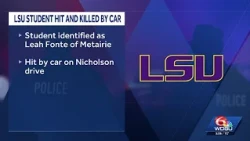 LSU student hit and killed by car in Baton Rouge