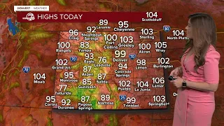 Scorching heat in Denver metro this weekend; monsoon rain returns next week