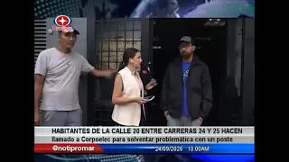Habitantes de la calle 20 entre carreras 24 y 25, hacen un llamado a Corpoelec