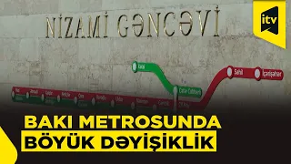 “Bakı Metropoliteni” QSC tərəfindən xətlərin ayrılması layihəsinin icrasına başlanılıb