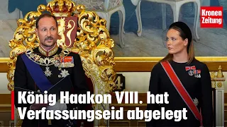 King Haakon VIII has taken the constitutional oath | krone.tv NEWS