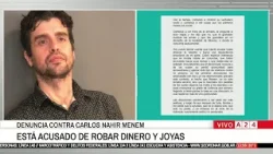 ? DENUNCIAN A CARLOS NAHIR MENEM POR ROBO Y VIOLENCIA: "DECÍA QUE IBA A MATARME MIENTRAS DORMÍA" ? DENUNCIAN A CARLOS NAHIR MENEM POR ROBO Y VIOLENCIA: "DECÍA QUE IBA A MATARME MIENTRAS DORMÍA"