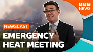 UK prime minister Andy Burnham calls emergency Cobra meeting on extreme heat | BBC Newscast