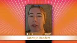 TV Oranje app video message - Albertje Hadders