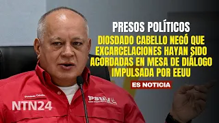 Diosdado Cabello negó que excarcelaciones hayan sido acordadas en mesa de diálogo impulsada por EEUU