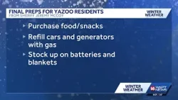 Yazoo City prepares for winter storms