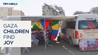 Gaza’s ‘Dream Bus’ brings hope to displaced children