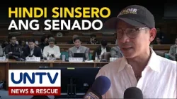Imbestigasyon ng Senado sa flood control projects anomaly, hindi sinsero