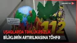 Uşaqlar fövqəladə halları yaradıcılıqla ifadə ediblər