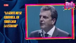 REAPARECIÓ Sergio Massa: "La gente NO SE EQUIVOCA, en todo caso la ESTAFAN"