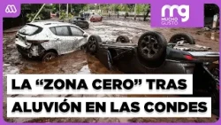 Ground zero of the flash flood in Las Condes: Footage of the damage after the emergency