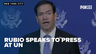 Secretary of State Rubio speaks to the press at UN General Assembly