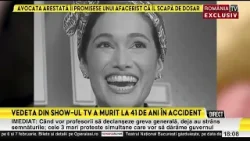 Concurenta care a primit cuţitul de aur a murit la 40 de ani într-un teribil accident